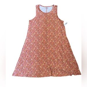 Old Navy Floral Sleeveless Mini Jersey Shift Dress Large